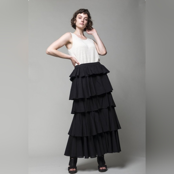 RHODE Romeo Tiered Ruffle Skirt - Picture 9 of 11